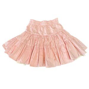 ROCK YOUR BABY Reversible Twirl Skirt Girls 5 5T Pink White RYB Rock Your Kid